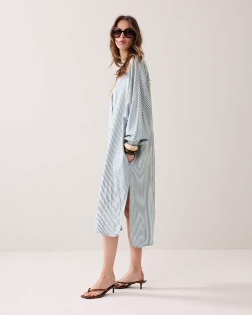 Summum Dress Stripe 431 Glacier blue