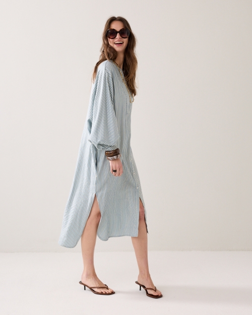 Summum Dress Stripe 431 Glacier blue