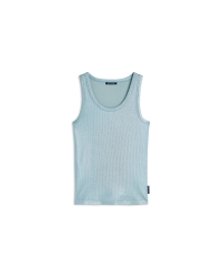 Summum Rib tanktop Cotton rib 431 Glacier blue