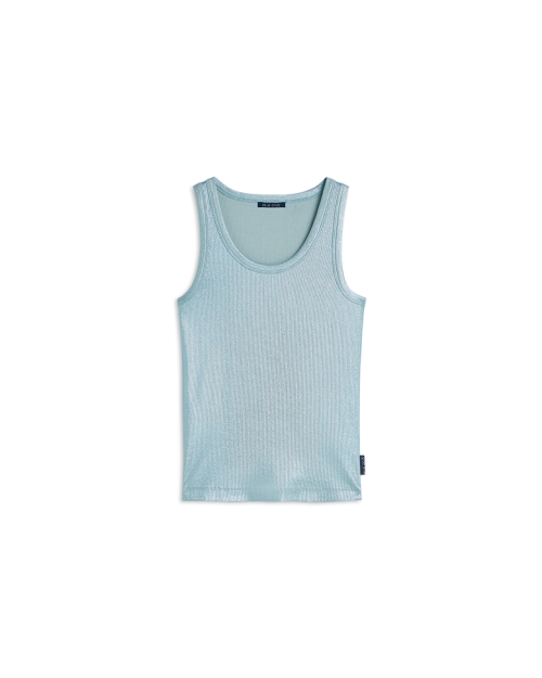 Summum Rib tanktop Cotton rib 431 Glacier blue