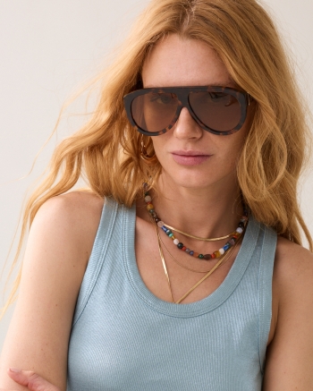 Summum Rib tanktop Cotton rib 431 Glacier blue