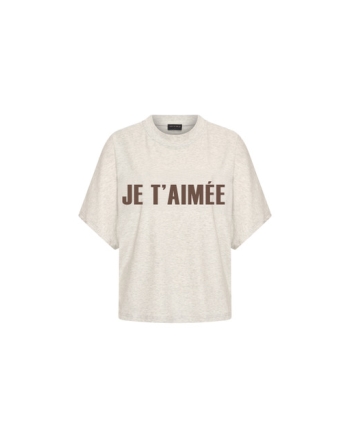 Aímée the Label sand melée, brown le sand melée, brown letters
