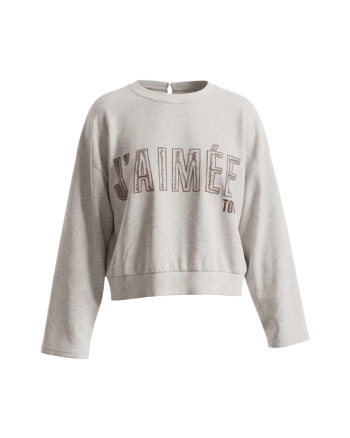 AIMEE THE LABEL sand melee, brown em sand melee, brown embroidery