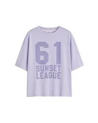 Penn&Ink T-shirt print 258 sweet lavender