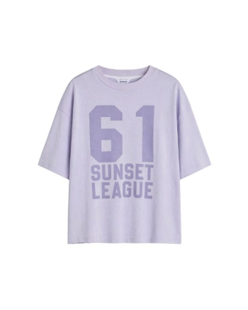 Penn & Ink T-shirt print 258 sweet lavender