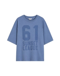 Penn&Ink T-shirt print 471 moonlight