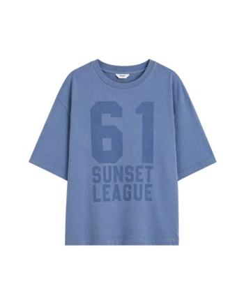 Penn & Ink T-shirt print 471 moonlight