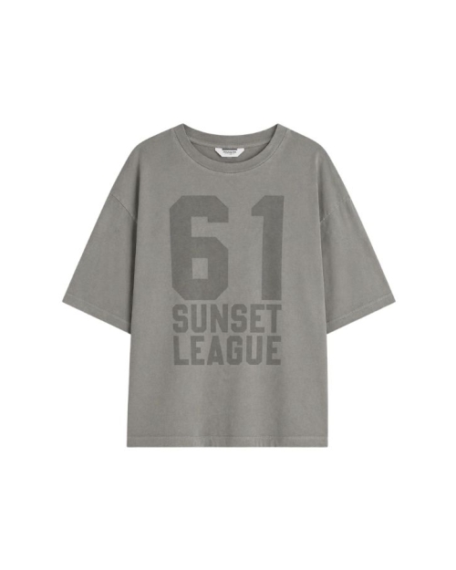 Penn&Ink T-shirt print 86 stone