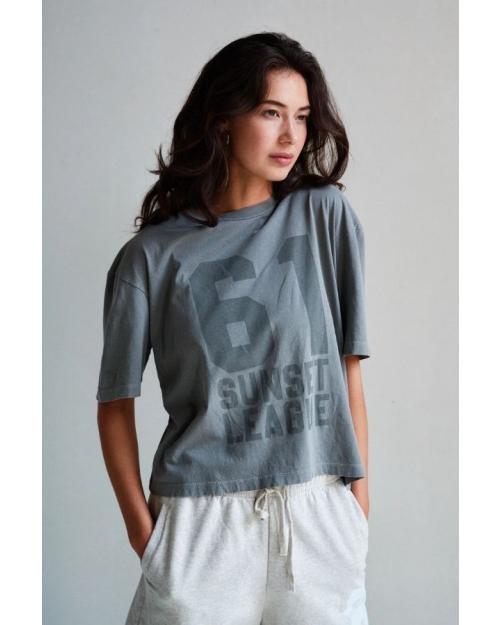 Penn&Ink T-shirt print 86 stone