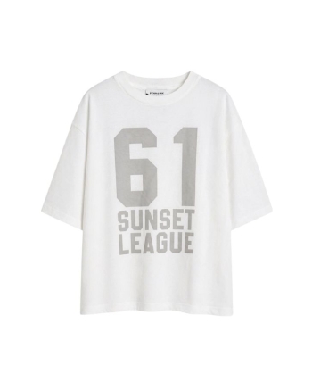 Penn & Ink T-shirt print 01 white