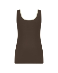 NUKUS Juba Singlet 261 292 Dark Chocolat/Gold