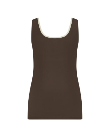 NUKUS Juba Singlet 261 292 Dark Chocolat/Gold