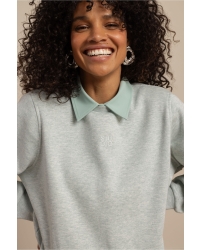 Studio Anneloes Pleuni studio sweater 7700 light sage green