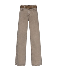 Red Button Colette & belt washed twill color L33