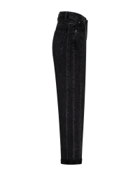 Red Button Caitlina side patch black denim