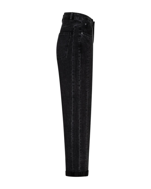 Red Button Caitlina side patch black denim