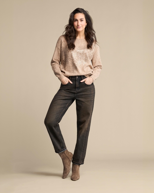 Red Button Caitlina side patch denim overdye