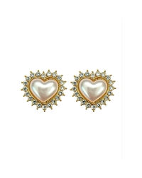 Tim&Simonsen Button Cover Heart White Gold