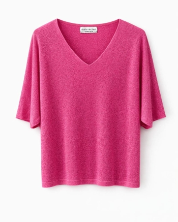 Atelier du paris Everyday sparkle top  fuchsia