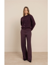 Studio Anneloes Bibi cardigan 4800 aubergine