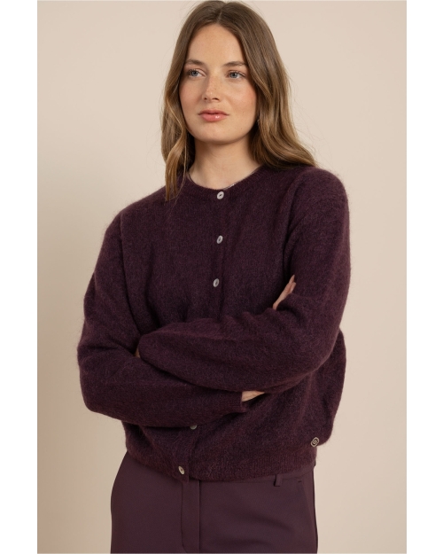 Studio Anneloes Bibi cardigan 4800 aubergine