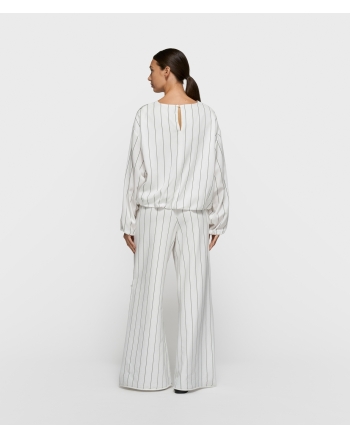 10 Days wide jogger pinstripe 1002 ecru