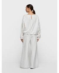 10 Days wide jogger pinstripe 1002 ecru