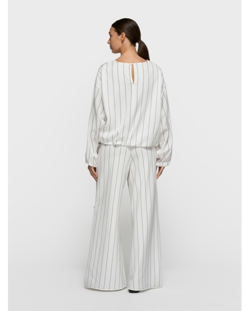 10 Days wide jogger pinstripe 1002 ecru
