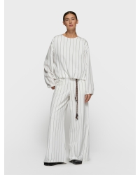 10 Days wide jogger pinstripe 1002 ecru