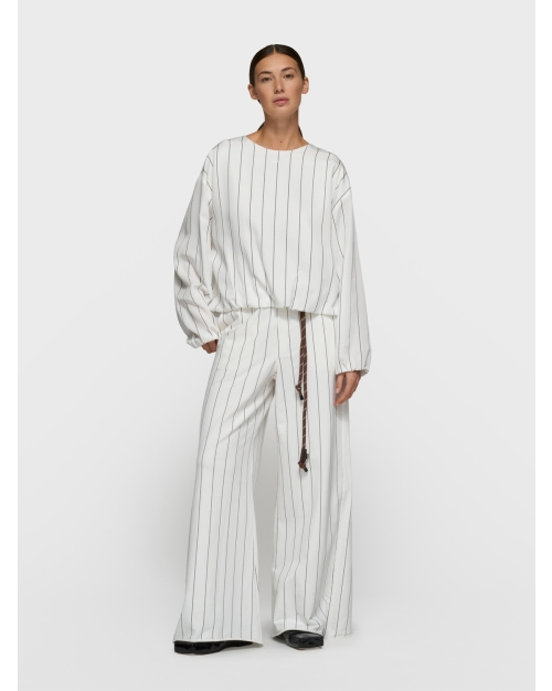 10 Days wide jogger pinstripe 1002 ecru