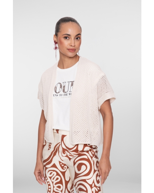 Geisha Vest bad sleeve 10 off-white