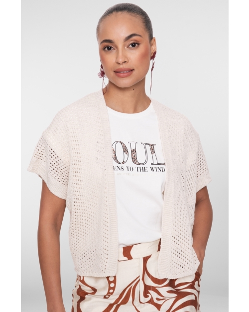 Geisha Vest bad sleeve 10 off-white