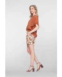 Geisha Short bi-color 760 ecru/tabacco