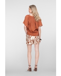 Geisha Short bi-color 760 ecru/tabacco