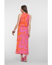 Geisha Dress halter 445 fuchsia/orange