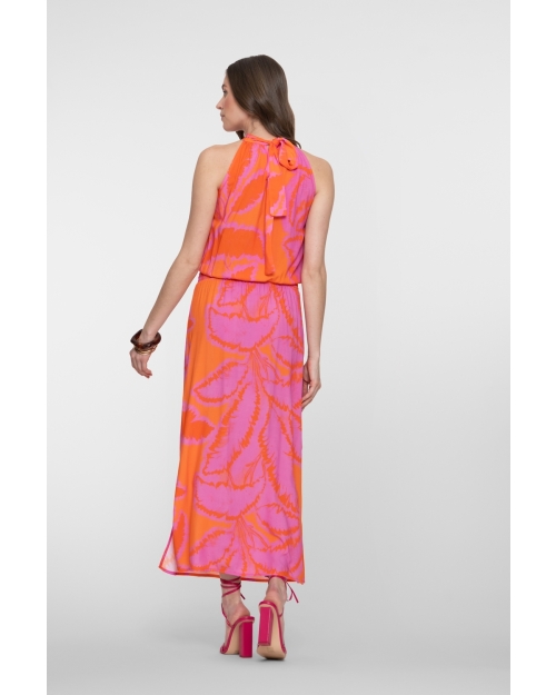 Geisha Dress halter 445 fuchsia/orange