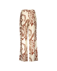 Geisha Pants bi-color 760 ecru/tabacco