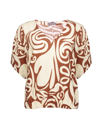 Geisha Top bi-color 760 ecru/tabacco