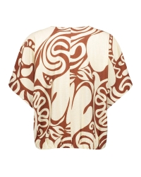 Geisha Top bi-color 760 ecru/tabacco