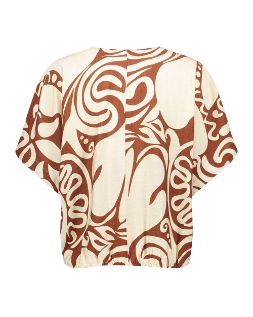 Geisha Top bi-color 760 ecru/tabacco