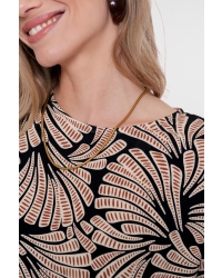 Geisha top 999 black/brown