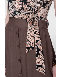 Geisha top 999 black/brown