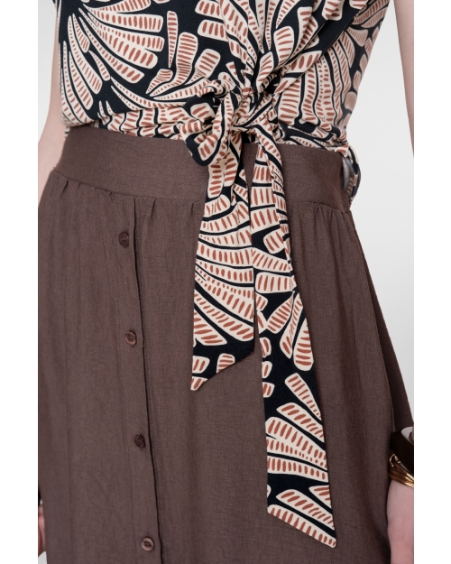 Geisha top 999 black/brown