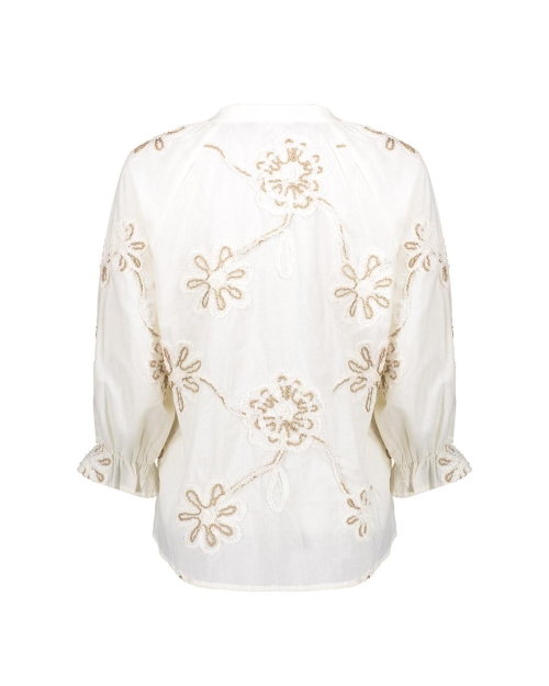 Geisha Top embroidered 718 ecru