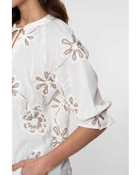 Geisha Top embroidered 718 ecru