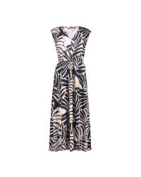 Geisha dress 625 deep blue/off white