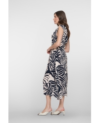 Geisha dress 625 deep blue/off white