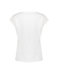 Geisha T-shirt 'soul' 10 off-white/black/camel