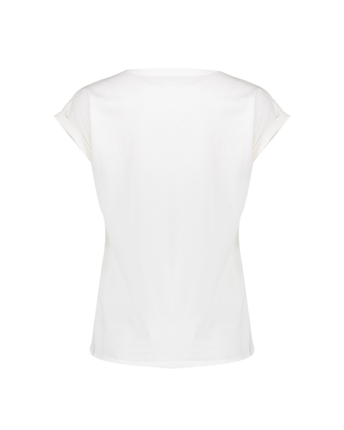 Geisha T-shirt 'soul' 10 off-white/black/camel