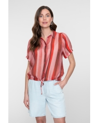 Geisha blouse 451 raspberry/coral red